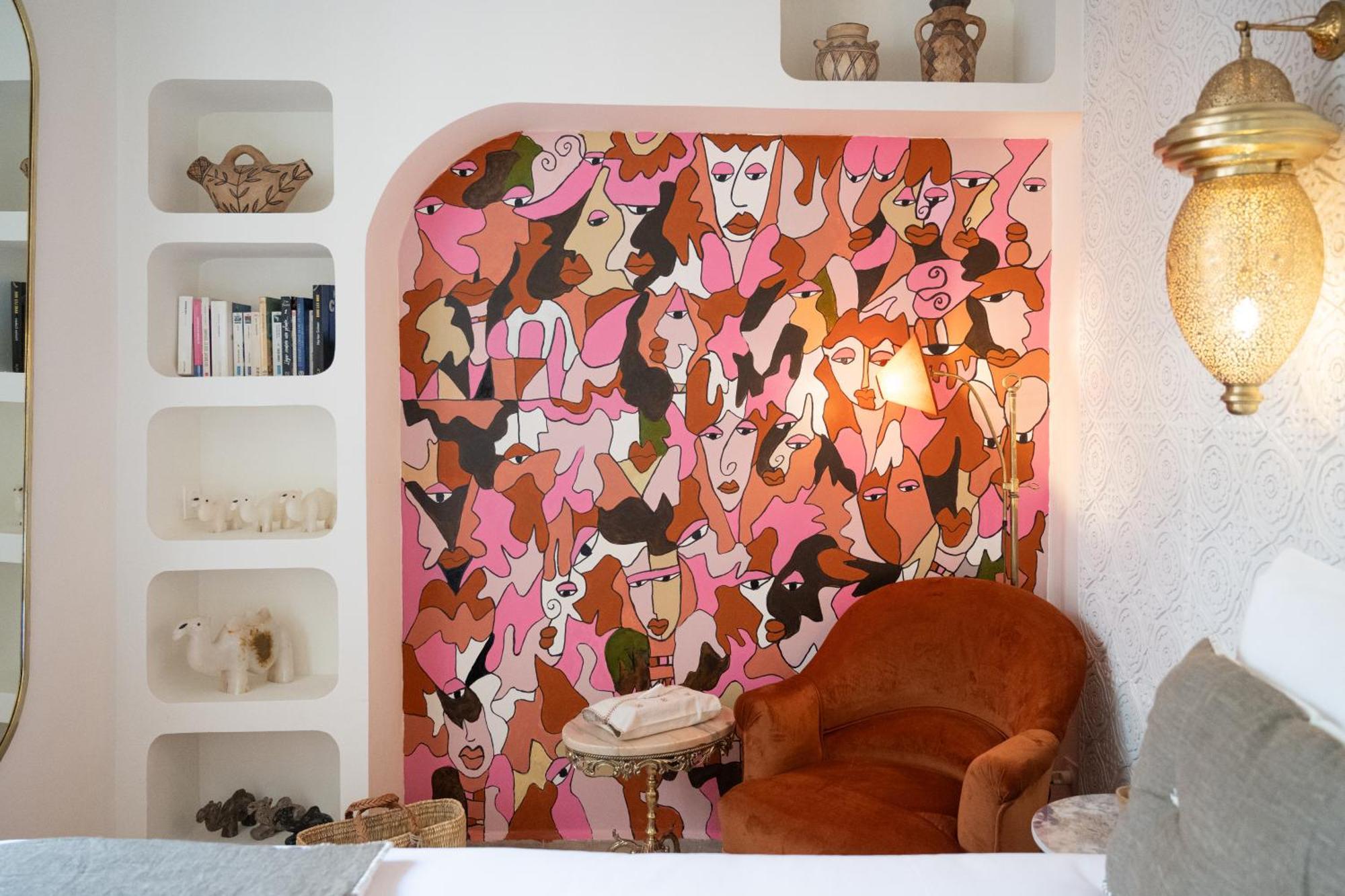 Le Singe Rose Bed & Breakfast Marrakesh Bagian luar foto